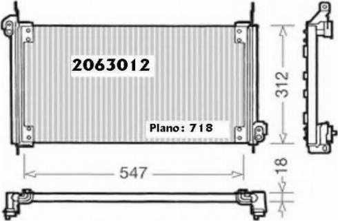 Ordonez 2063012 - Condensatore, Climatizzatore autozon.pro