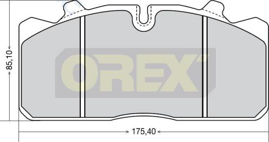 Orex 742003 - Kit pastiglie freno, Freno a disco autozon.pro