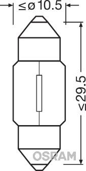 Osram 6438 - Lampadina, Luce abitacolo autozon.pro