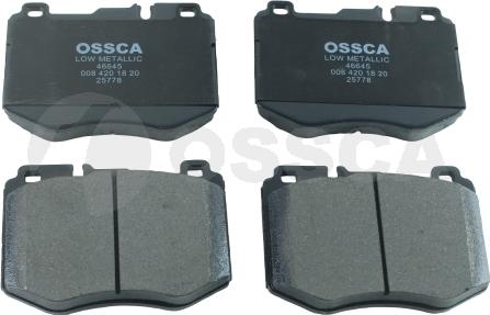 OSSCA 46645 - Kit pastiglie freno, Freno a disco autozon.pro