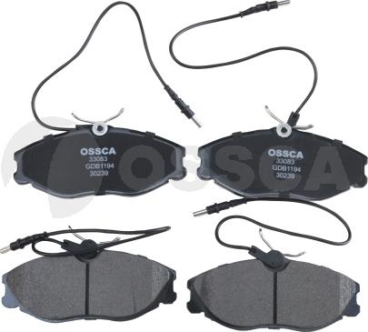 OSSCA 33083 - Kit pastiglie freno, Freno a disco autozon.pro