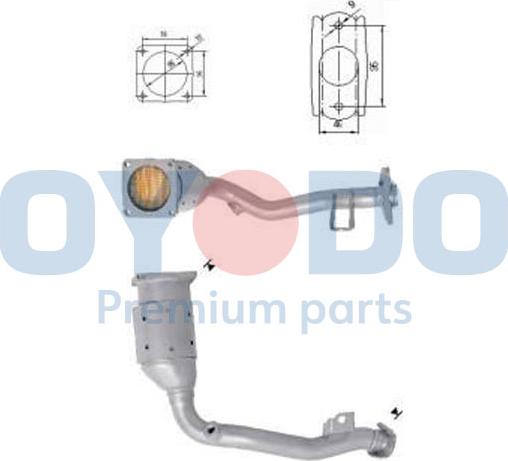 Oyodo 10N0045-OYO - Catalizzatore autozon.pro