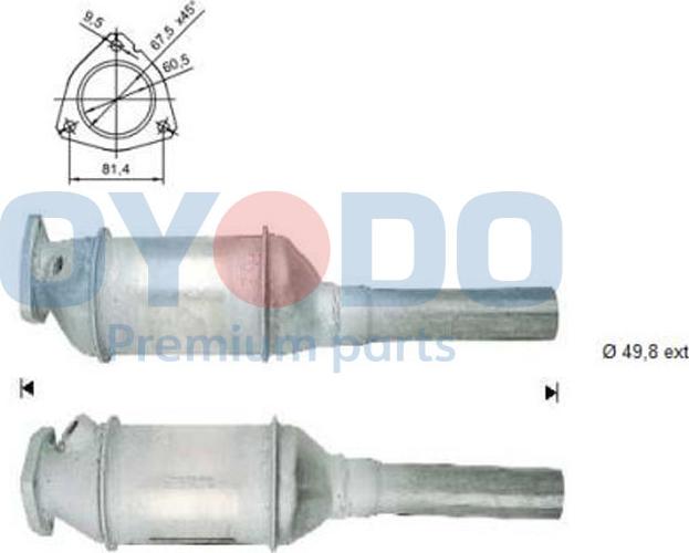 Oyodo 10N0041-OYO - Catalizzatore autozon.pro