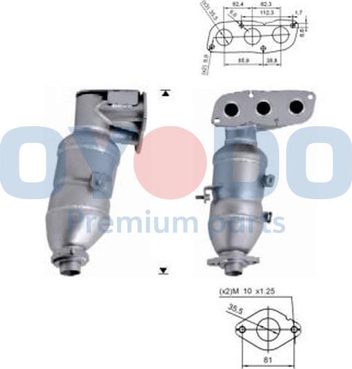 Oyodo 10N0061-OYO - Catalizzatore autozon.pro