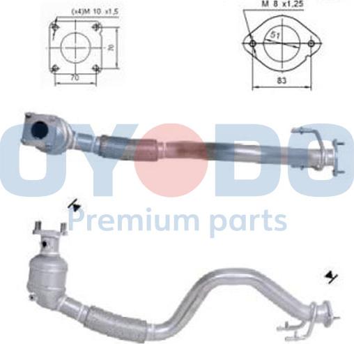 Oyodo 10N0032-OYO - Catalizzatore autozon.pro