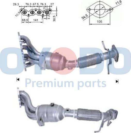 Oyodo 10N0024-OYO - Catalizzatore autozon.pro