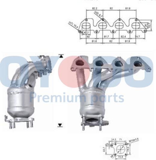 Oyodo 10N0025-OYO - Catalizzatore autozon.pro