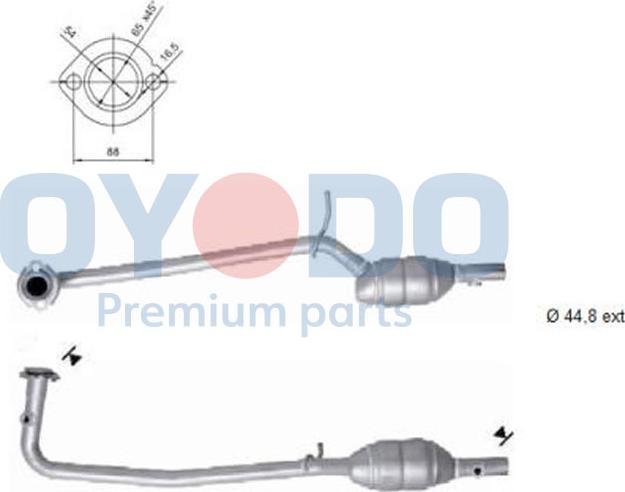 Oyodo 10N0078-OYO - Catalizzatore autozon.pro