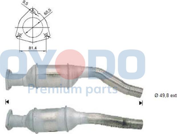 Oyodo 10N0073-OYO - Catalizzatore autozon.pro