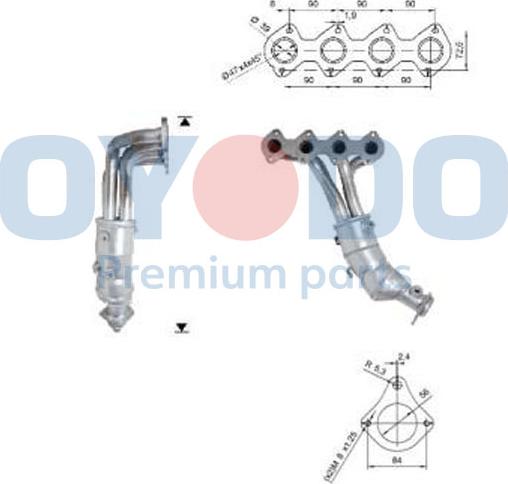 Oyodo 10N0153-OYO - Catalizzatore autozon.pro