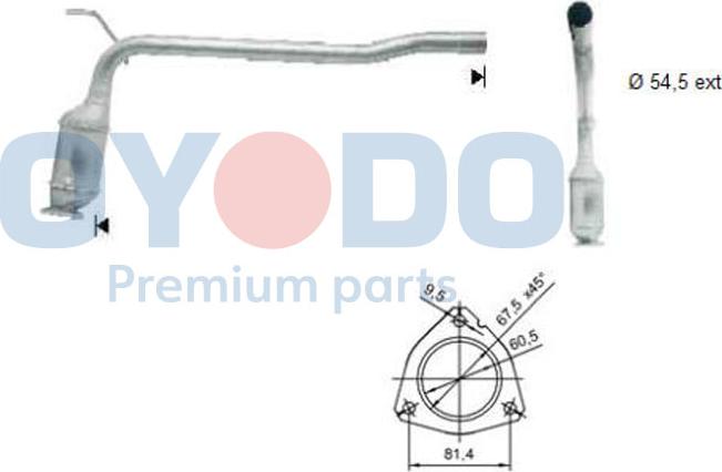 Oyodo 20N0008-OYO - Catalizzatore autozon.pro