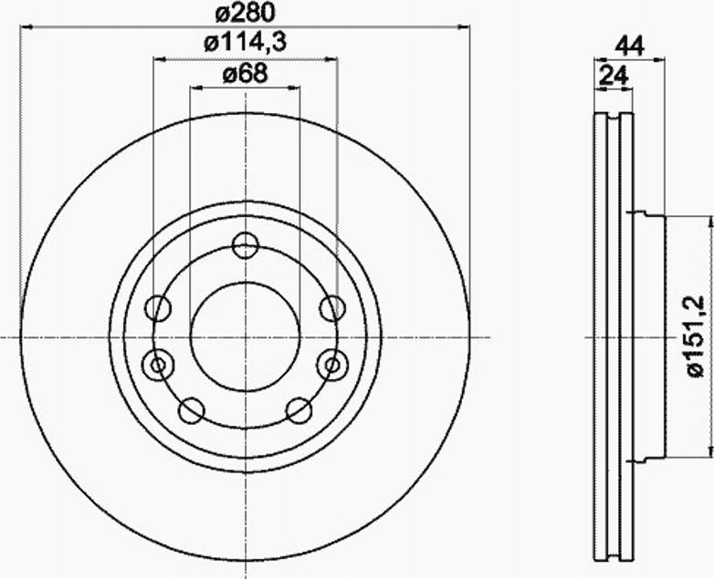 Pagid 54955PRO - Discofreno autozon.pro