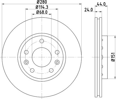 Pagid 54955 - Discofreno autozon.pro