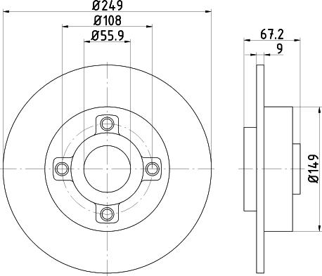 Pagid 54546 - Discofreno autozon.pro