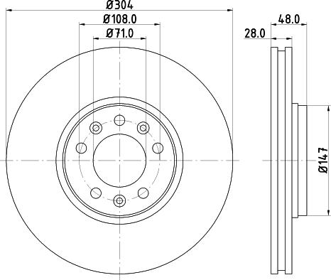 Pagid 54570 - Discofreno autozon.pro