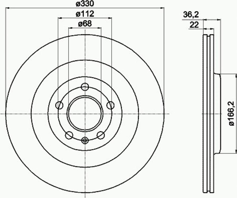 Pagid 54603PRO - Discofreno autozon.pro