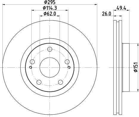 Pagid 54680 - Discofreno autozon.pro