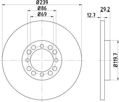 Pagid 54003 - Discofreno autozon.pro