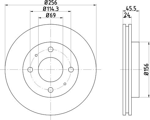 Pagid 54023 - Discofreno autozon.pro