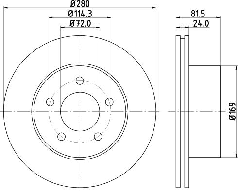 Pagid 54135 - Discofreno autozon.pro