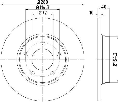 Pagid 54814 - Discofreno autozon.pro