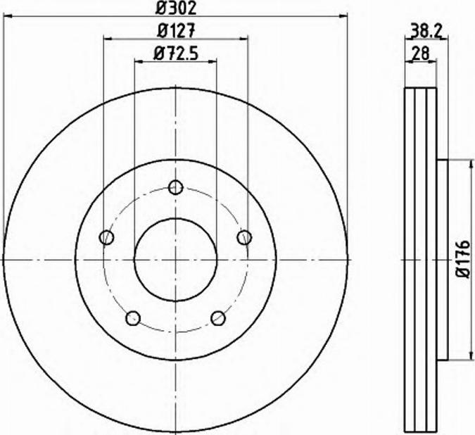 Pagid 54815PRO - Discofreno autozon.pro