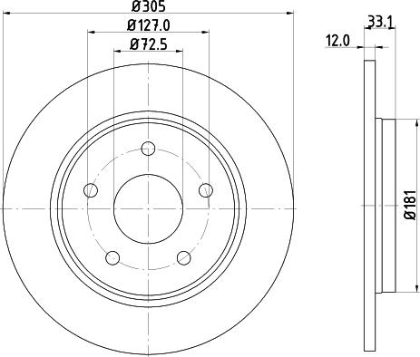 Pagid 54810 - Discofreno autozon.pro