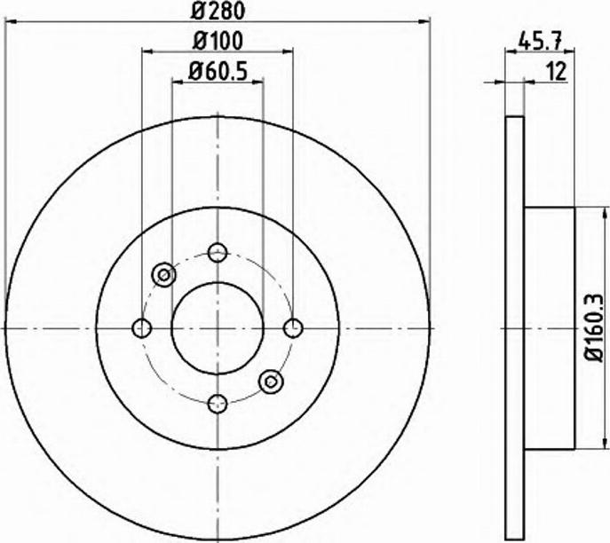 Pagid 54812PRO - Discofreno autozon.pro