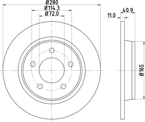 Pagid 54306 - Discofreno autozon.pro