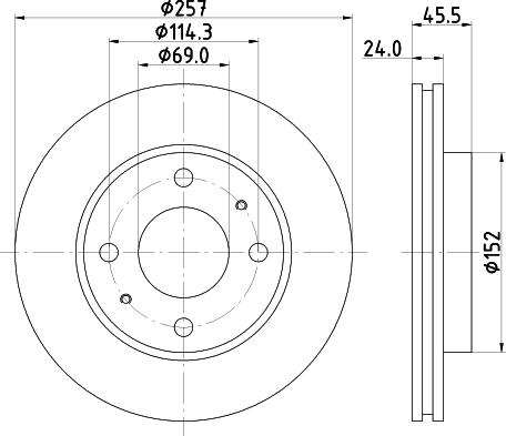 Pagid 54308 - Discofreno autozon.pro