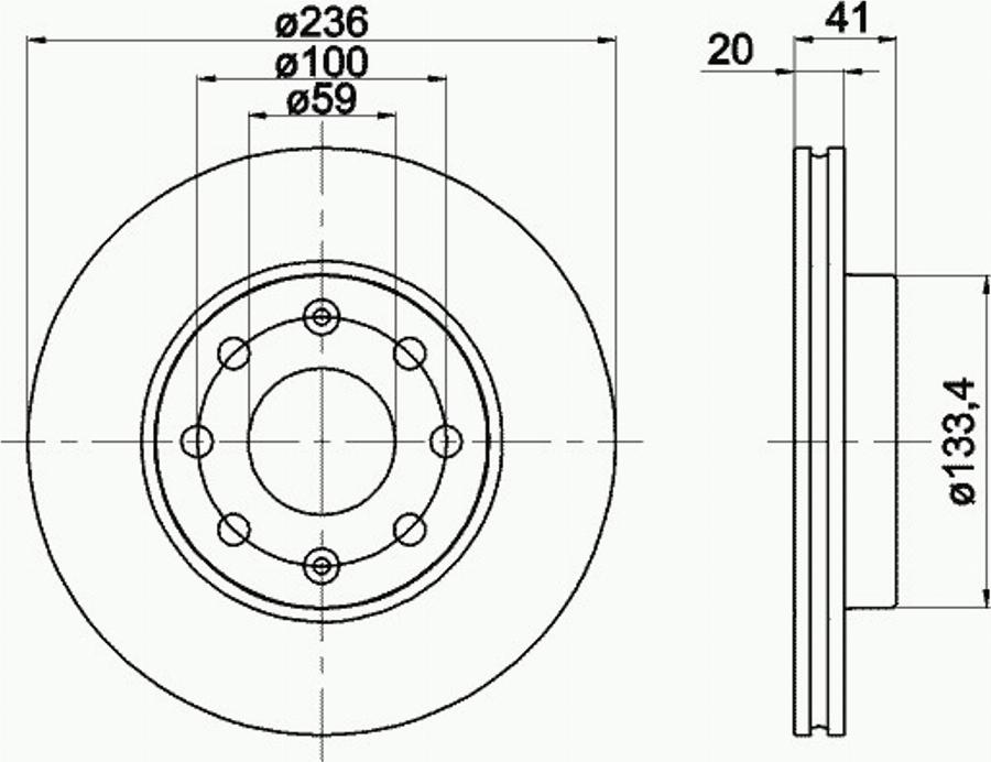 Pagid 54334PRO - Discofreno autozon.pro