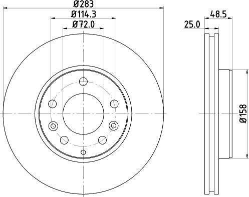 Pagid 54255 - Discofreno autozon.pro