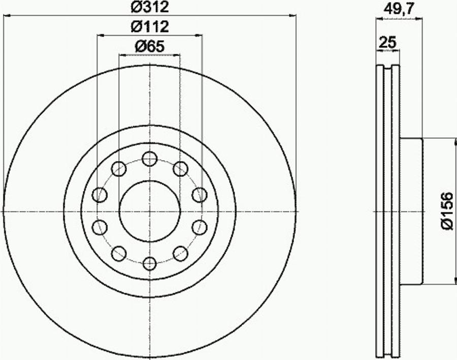 Pagid 54205PRO - Discofreno autozon.pro