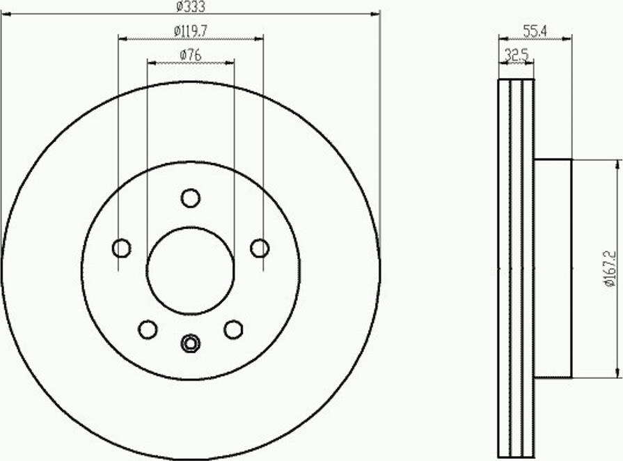 Pagid 54213PRO - Discofreno autozon.pro