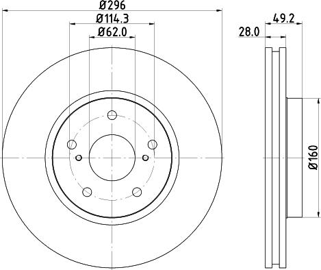 Pagid 54743 - Discofreno autozon.pro