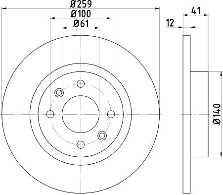 Pagid 54751 - Discofreno autozon.pro