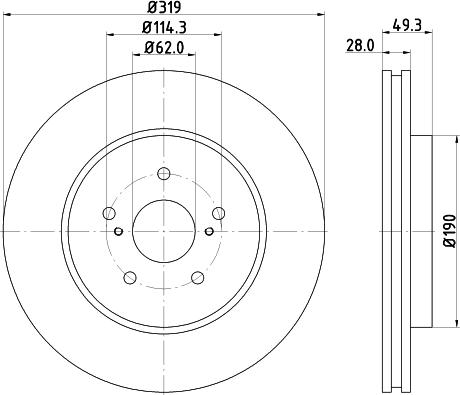 Pagid 54715 - Discofreno autozon.pro