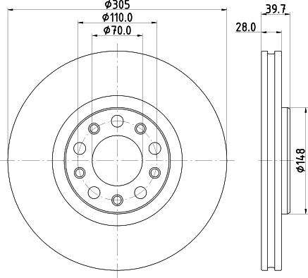 Pagid 55939 - Discofreno autozon.pro