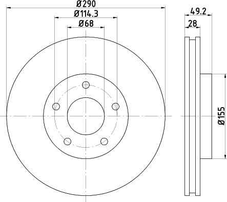 Pagid 55409 - Discofreno autozon.pro