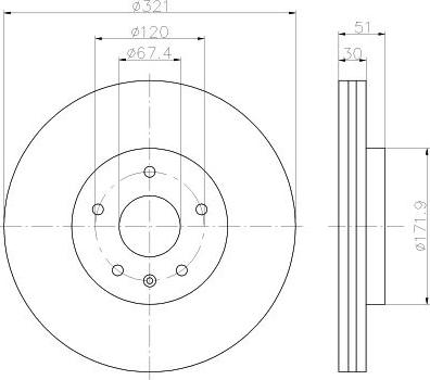 Pagid 55535 - Discofreno autozon.pro