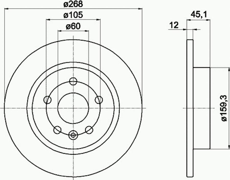 Pagid 55055PRO - Discofreno autozon.pro