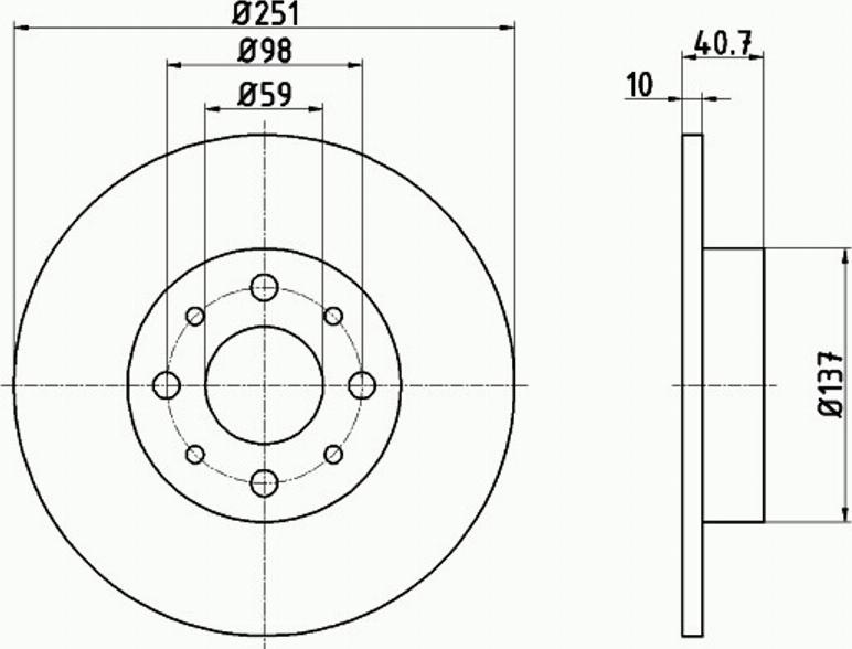 Pagid 55023PRO - Discofreno autozon.pro