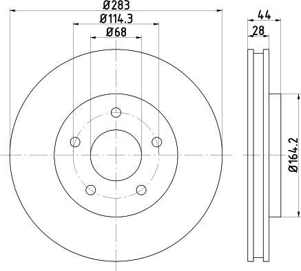 Pagid 55801 - Discofreno autozon.pro