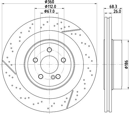 Pagid 55838HC - Discofreno autozon.pro