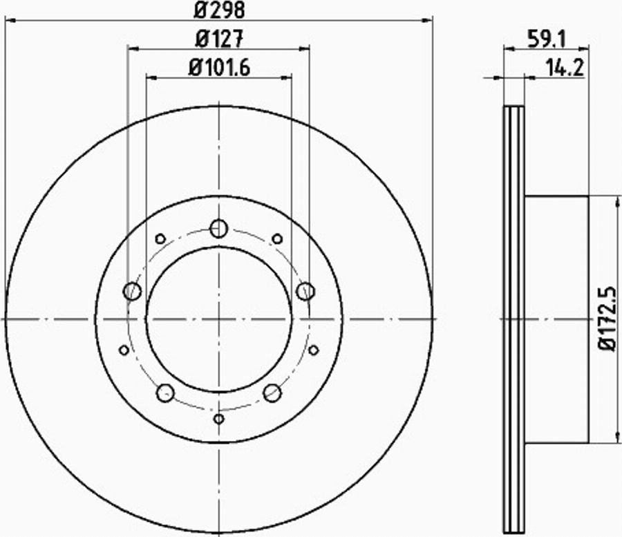 Pagid 55305PRO - Discofreno autozon.pro