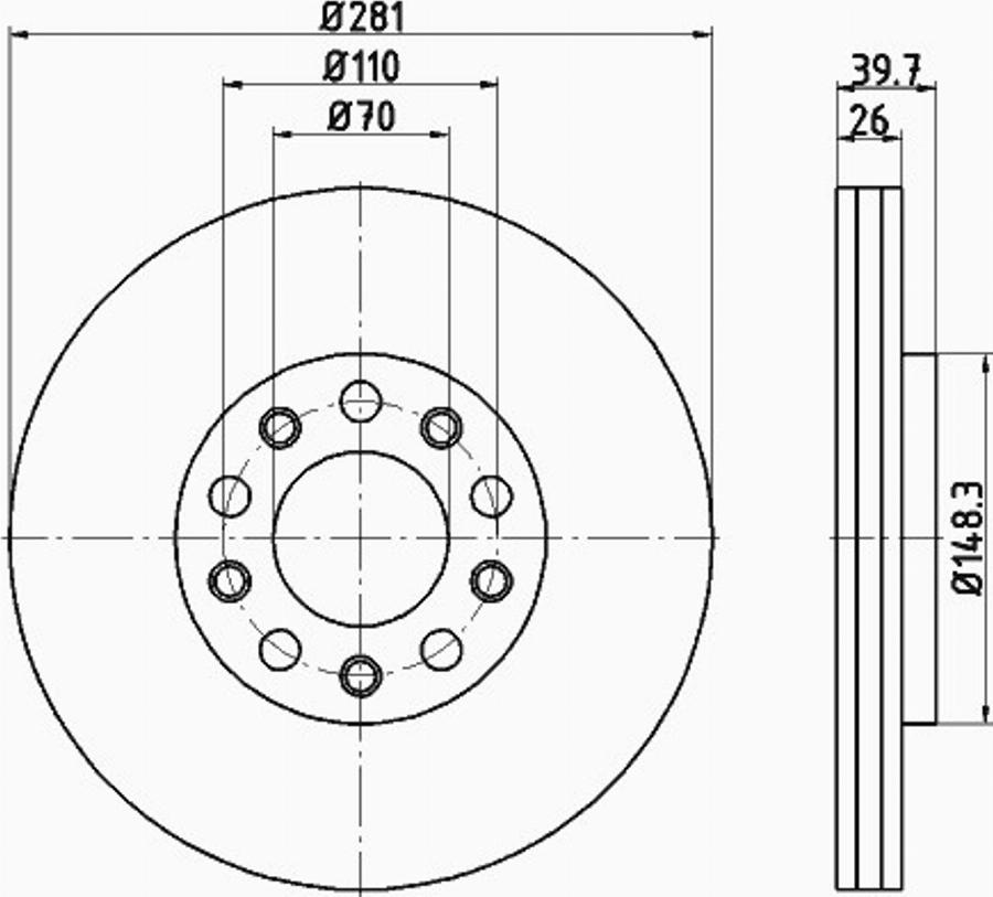 Pagid 55301PRO - Discofreno autozon.pro