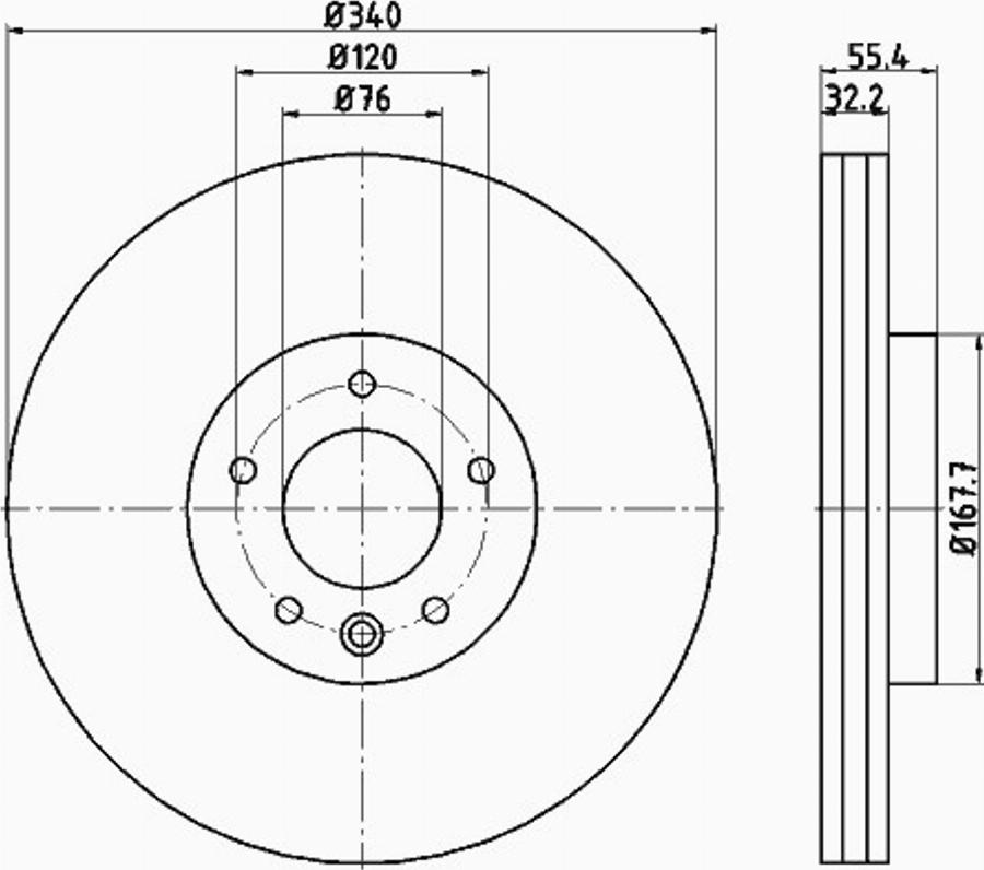 Pagid 55303PRO - Discofreno autozon.pro