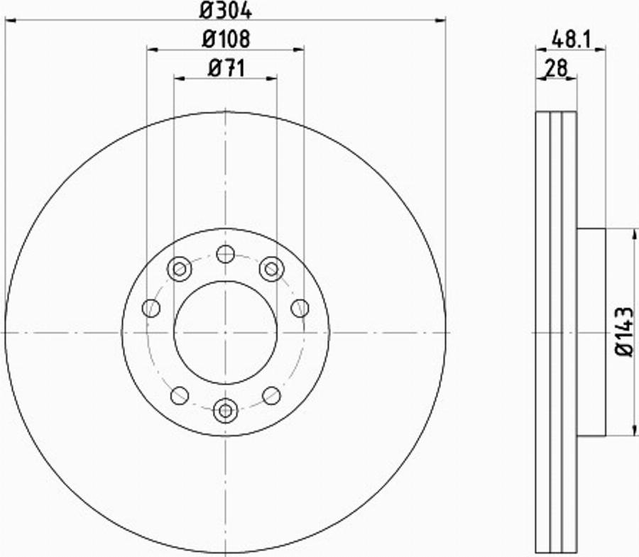 Pagid 55323PRO - Discofreno autozon.pro