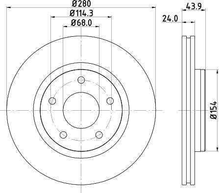 Pagid 55322 - Discofreno autozon.pro