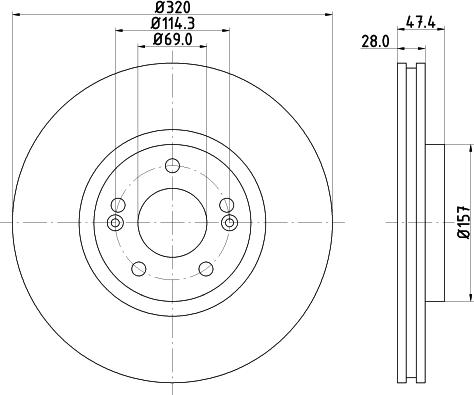 Pagid 55378HC - Discofreno autozon.pro